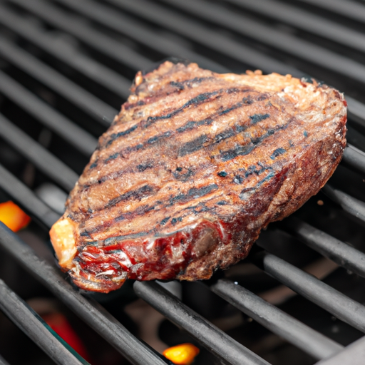 Perfectly grilled steak with grill marks